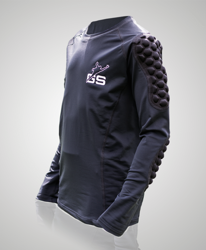 Goalie thermo keepershirt met schouder/elleboog bescherming